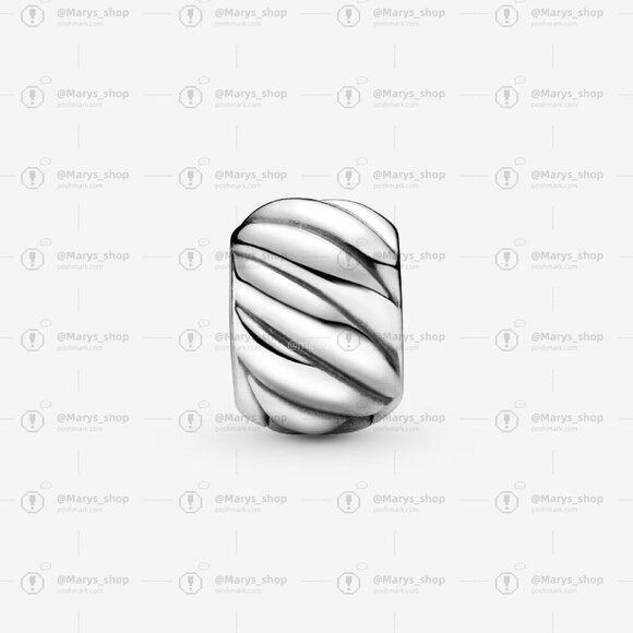 Pandora Polished Feathered Clip Charm - Picture 2 of 5